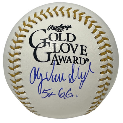 Andy Van Slyke Signed Rawlings Gold Glove Baseball (5x GG)