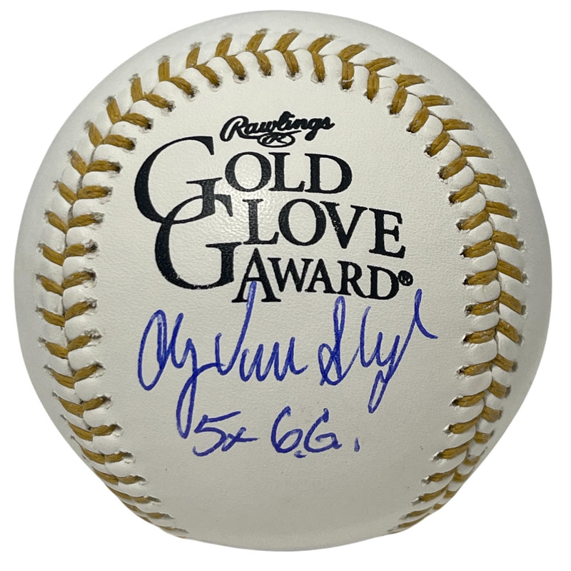 Andy Van Slyke Signed Rawlings Gold Glove Baseball (5x GG)