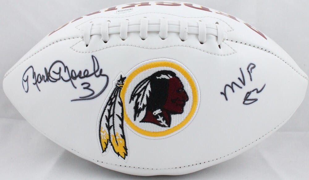Mark Moseley Signed Washington Redskins Logo Football - 82 MVP