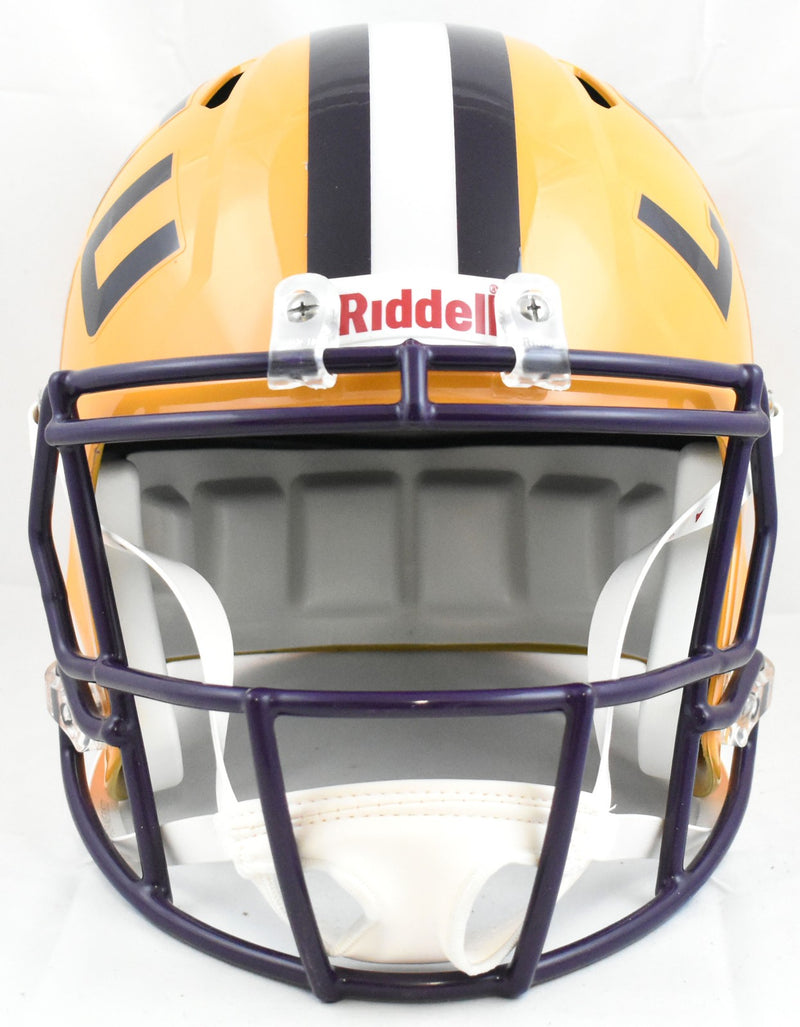 Justin Jefferson Autographed LSU Tigers Full Size Speed Helmet