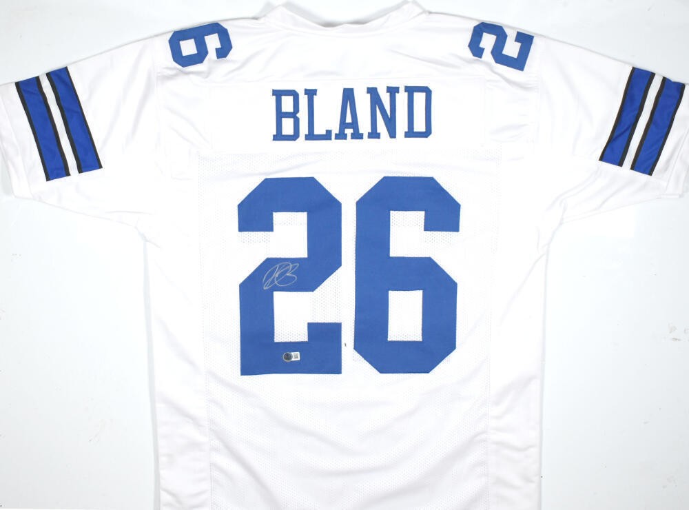 DaRon Bland Autographed Custom White Jersey