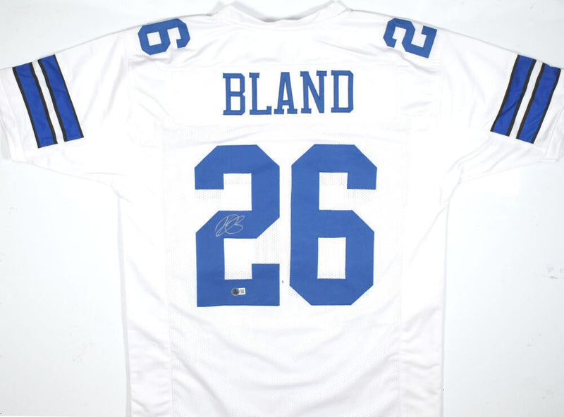 DaRon Bland Autographed Custom White Jersey