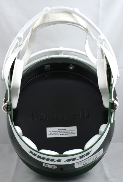 Davante Adams Autographed New York Jets Full Size Speed Helmet