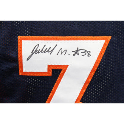 Jaleel McLaughlin Denver Broncos Autographed Navy Pro Style Jersey JSA