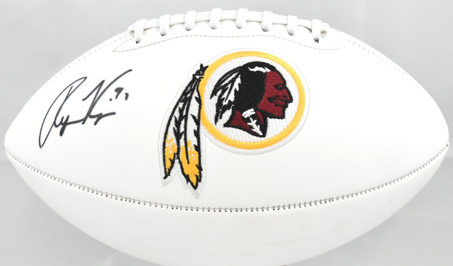 Ryan Kerrigan Autographed Washington Redskins Logo Football