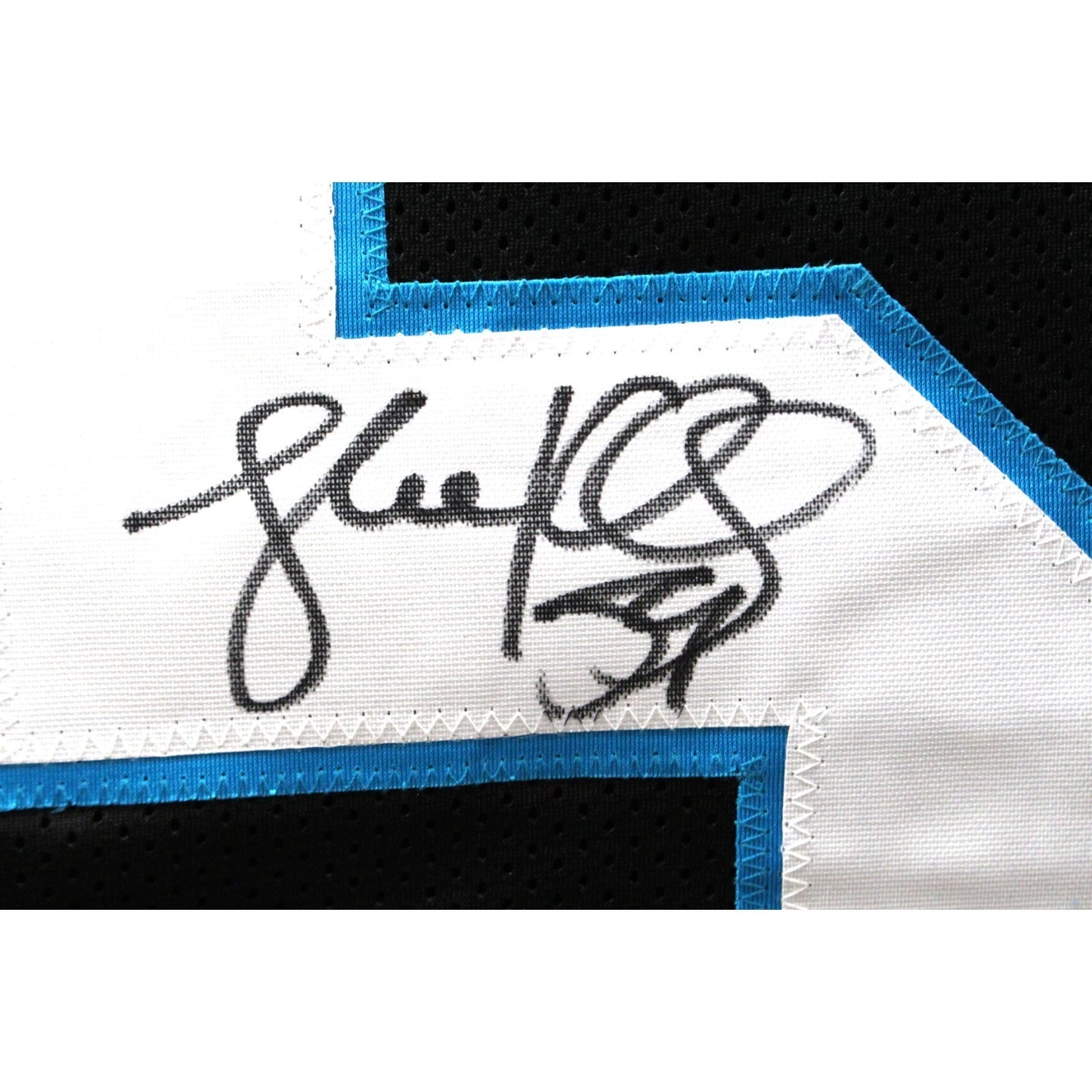 Luke Kuechly Autographed Black Custom Jersey (Beckett Witnessed)