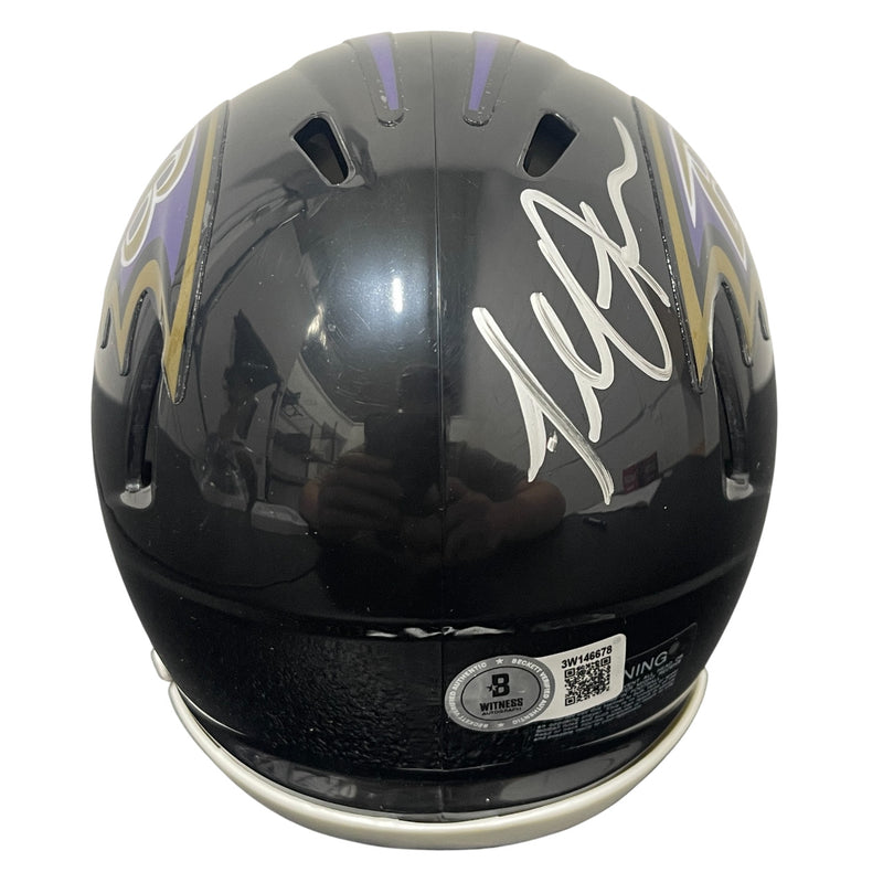 Terrell Suggs Baltimore Ravens Signed Speed Mini Helmet