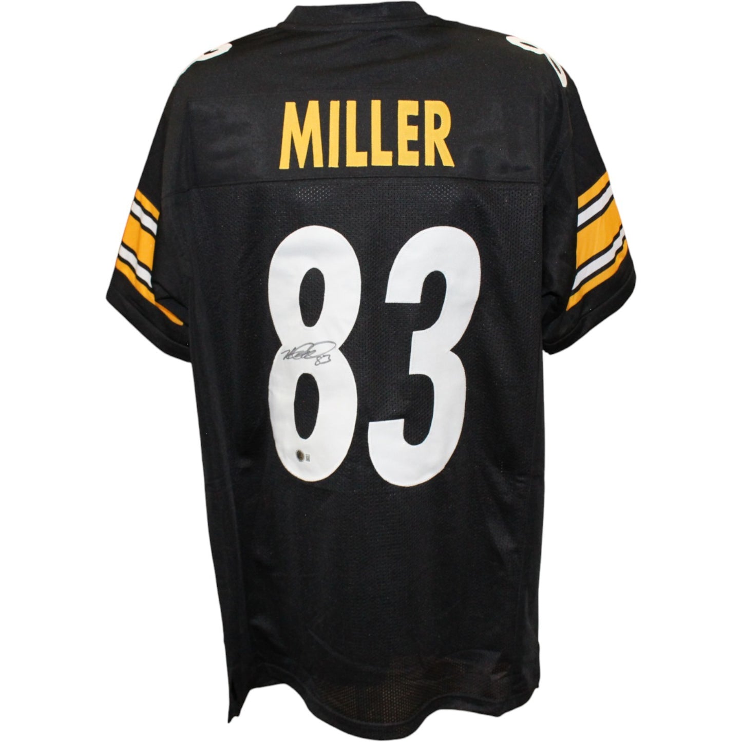 Heath Miller Signed Pro Style Black Football Jersey (Beckett Witnessed)