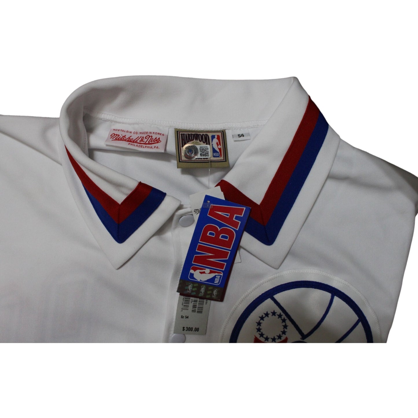Darryl Dawkins Signed Philadelphia 76ers Mitchell & Ness Warmup Jacket