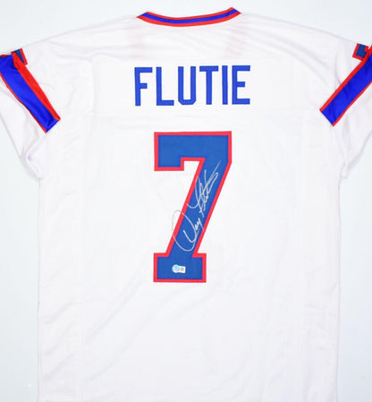 Doug Flutie Autographed Buffalo Bills Style White Jersey