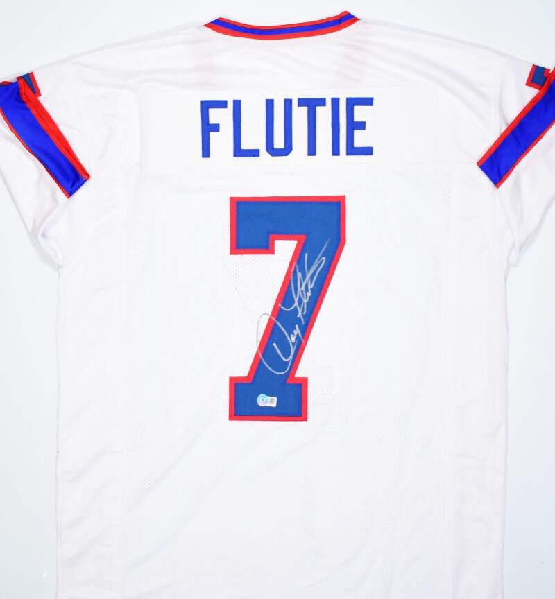 Doug Flutie Autographed Buffalo Bills Style White Jersey