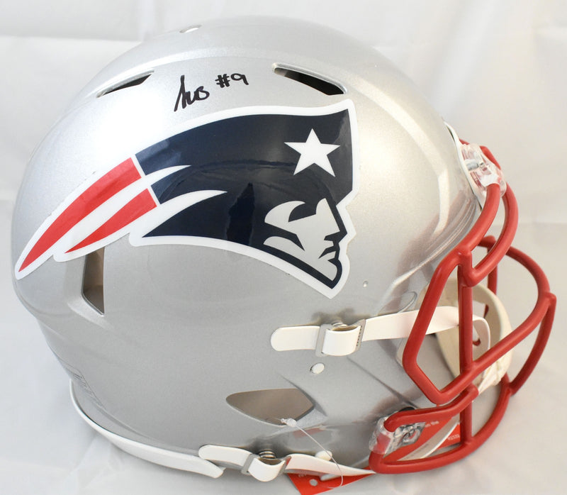 Kayshon Boutte Autographed New England Patriots Full Size Authentic Helmet