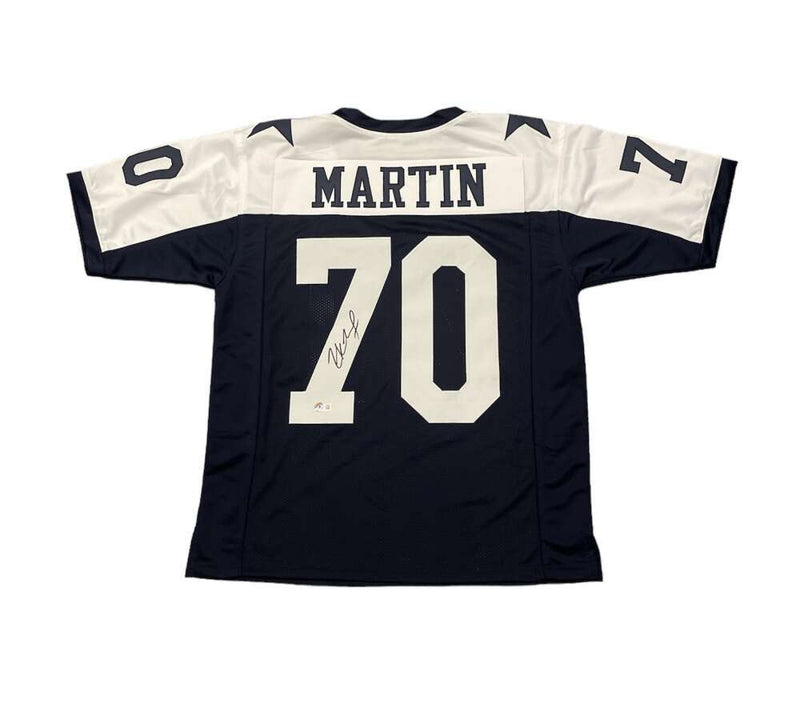 Zack Martin Signed Dallas Cowboys Custom Jersey Beckett Witness COA
