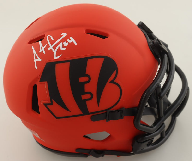 Adam Pac-Man Jones Signed Cincinnati Bengals Rave Mini Helmet