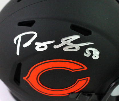 Roquan Smith Signed Chicago Bears Eclipse Speed Mini Helmet