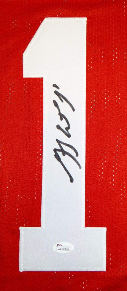 Greg Ward Autographed Red Custom Football Jersey