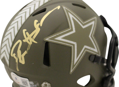 Deion Sanders Dallas Cowboys Autographed Salute Mini Helmet