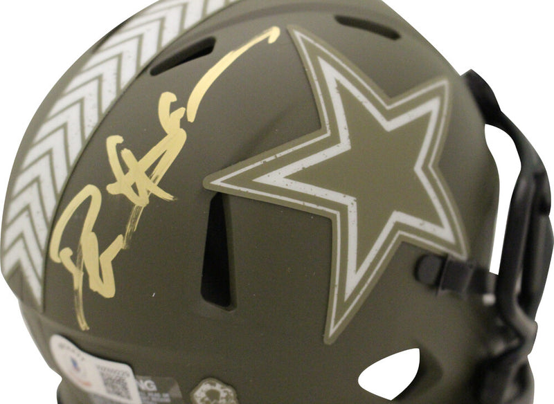 Deion Sanders Dallas Cowboys Autographed Salute Mini Helmet
