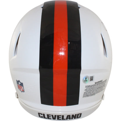 Nick Chubb Cleveland Browns Autographed Full Size Authentic Alternate Helmet
