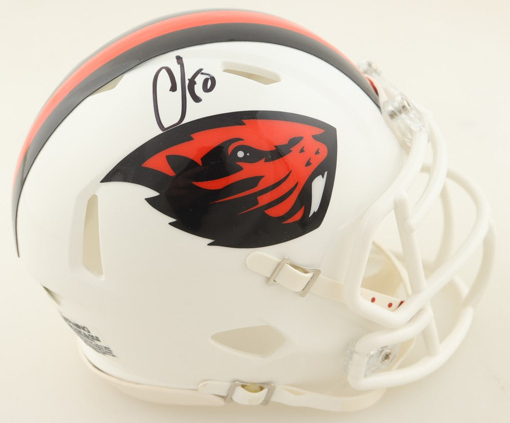 Chad Johnson Signed Oregon State Beavers Mini Helmet
