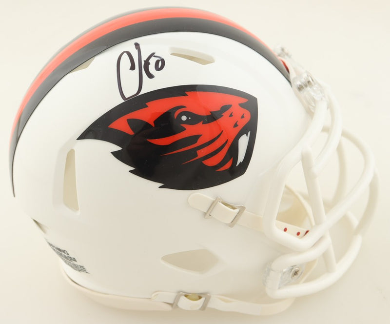 Chad Johnson Signed Oregon State Beavers Mini Helmet