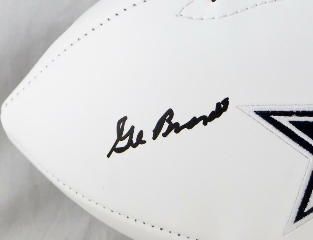 Gil Brandt Signed Dallas Cowboys Logo Football (HOF Inscription)