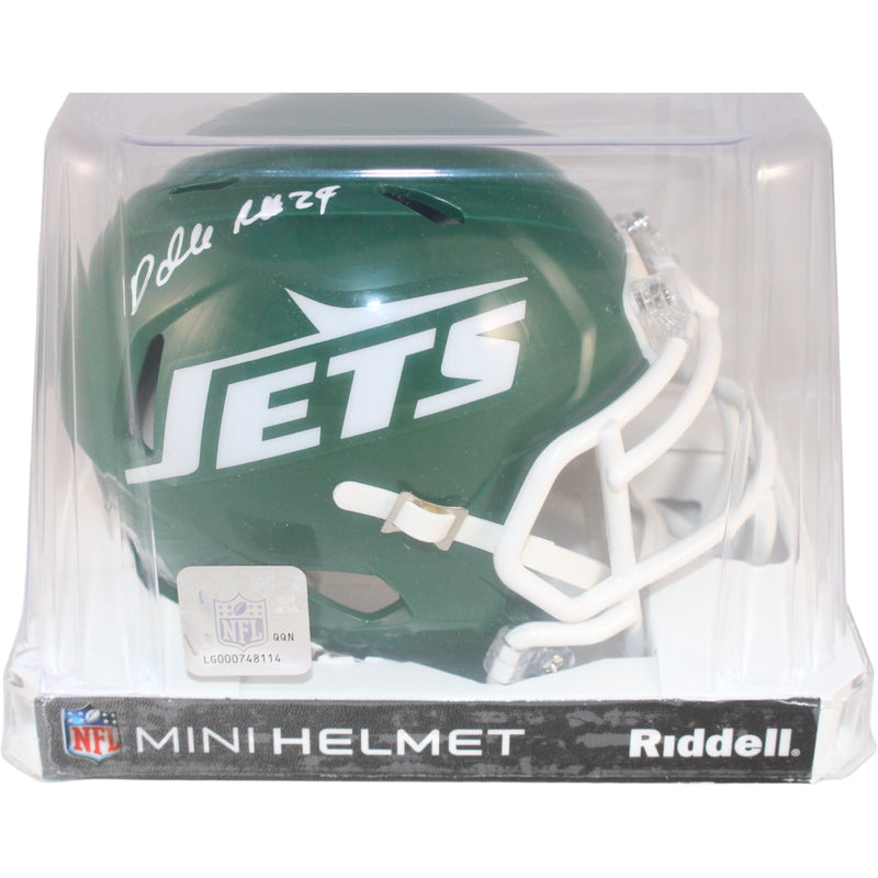 Darrelle Revis Signed New York Jets Throwback Mini Helmet