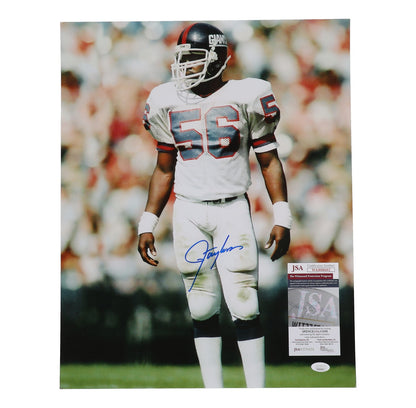 Lawrence Taylor Signed New York Giants 16x20 Photo - White Jersey