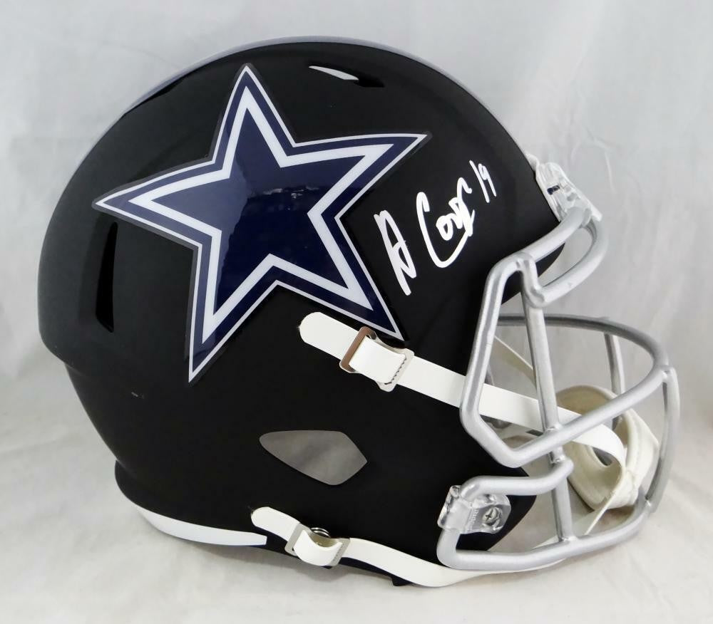 Amari Cooper Autographed Dallas Cowboys Full Size Flat Black Helmet