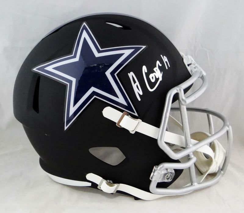Amari Cooper Autographed Dallas Cowboys Full Size Flat Black Helmet