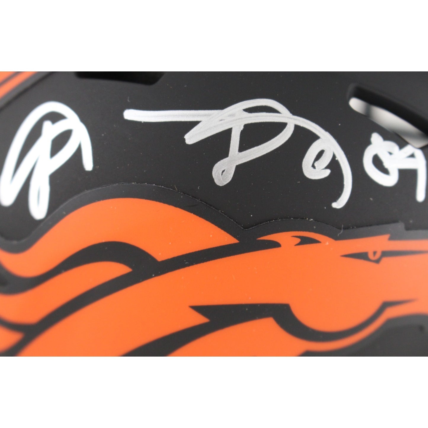 Shannon Sharpe Denver Broncos Eclipse Mini Helmet Autographed