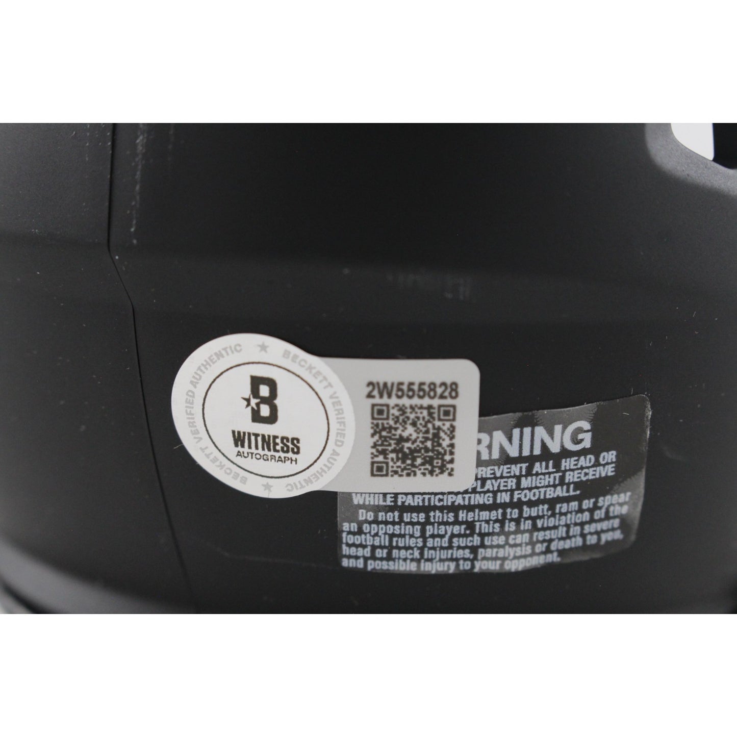 Michael Vick Virginia Tech Hokies Signed Speed Black Matte Mini Helmet