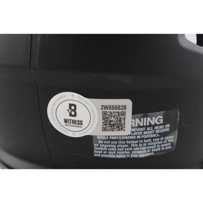 Michael Vick Virginia Tech Hokies Signed Speed Black Matte Mini Helmet
