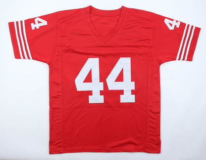 Tom Rathman Signed San Francisco 49ers Red Custom Jersey