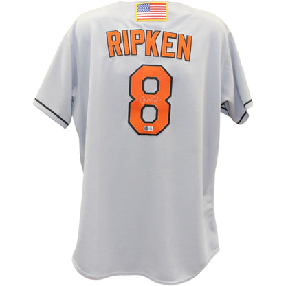 Cal Ripken Jr Signed Baltimore Orioles Grey Jersey