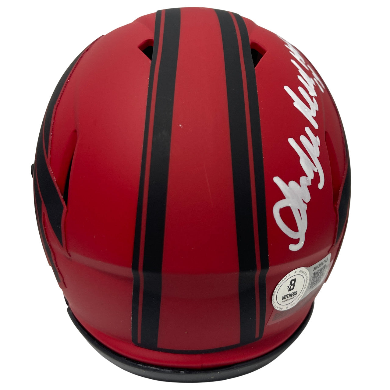 Andre Reed Buffalo Bills Signed Rave Mini Helmet HOF 14 BAS COA