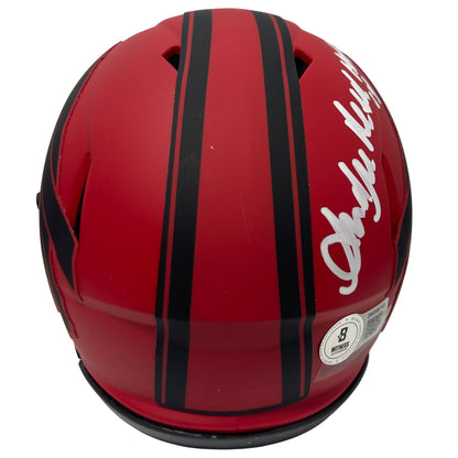 Andre Reed Buffalo Bills Signed Rave Mini Helmet HOF 14 BAS COA
