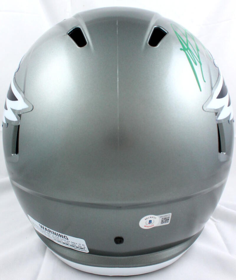 Miles Sanders Signed Philadelphia Eagles Full Size Flash Speed Helmet