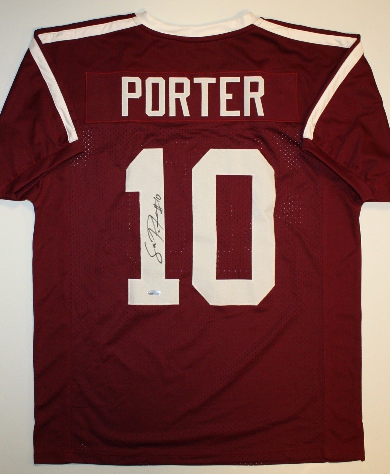 Sean Porter Autographed Maroon Custom Jersey