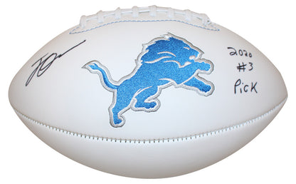 Jeff Okudah Autographed Indianapolis Colts White Panel Football