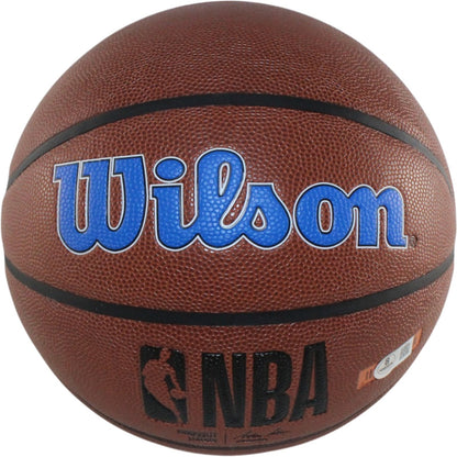 Cooper Flagg Signed Dallas Mavericks Wilson Logo Basketball