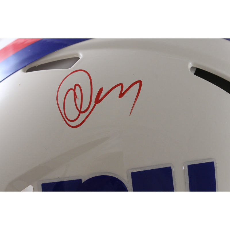 Abdul Carter Signed New York Giants Full Size Authentic Retro Helmet