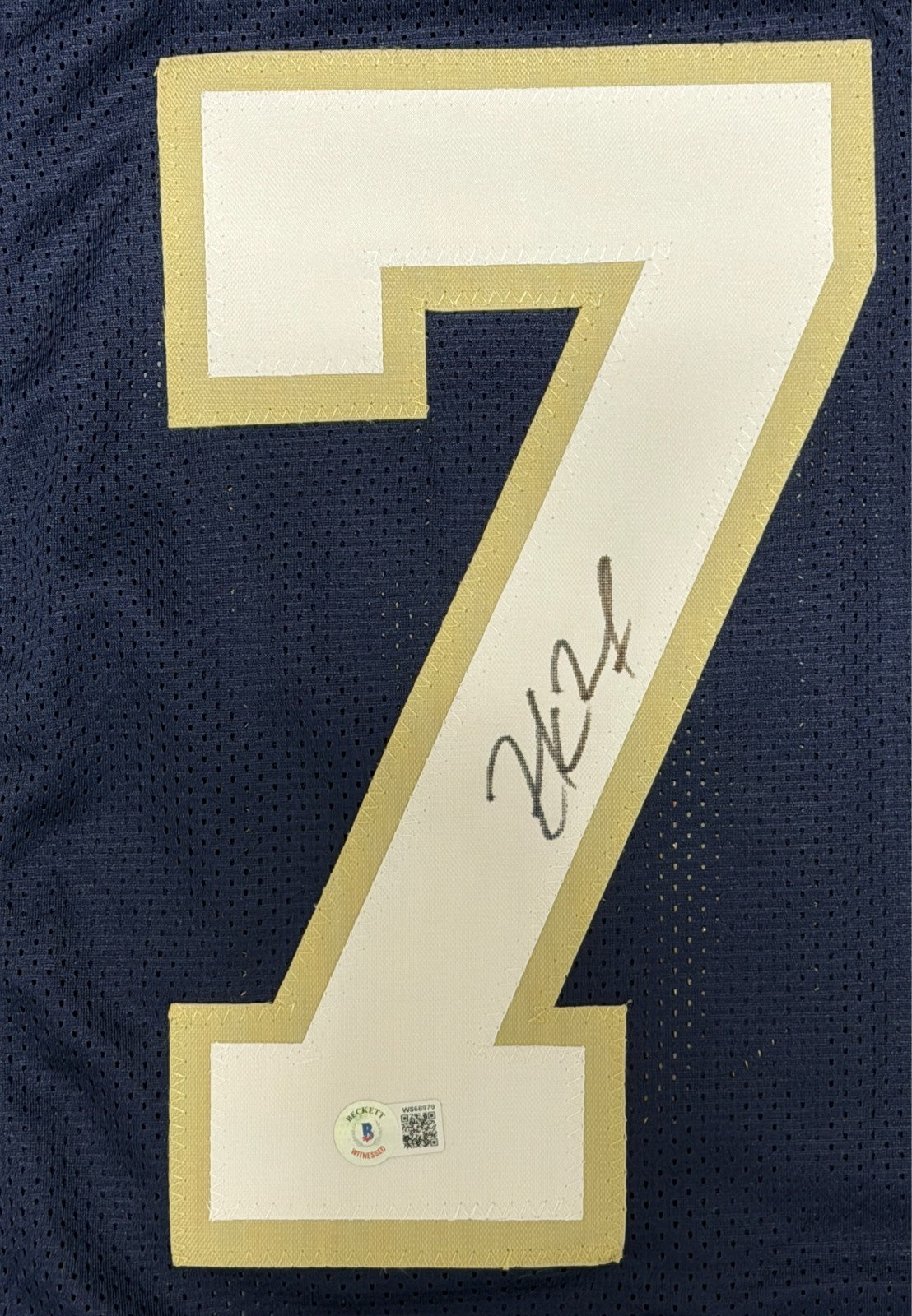 Zack Martin Autographed Notre Dame Fighting Irish Custom Jersey (BAS COA)