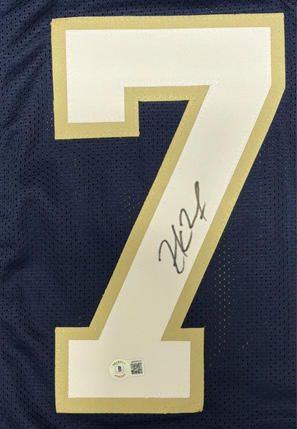 Zack Martin Autographed Notre Dame Fighting Irish Custom Jersey (BAS COA)