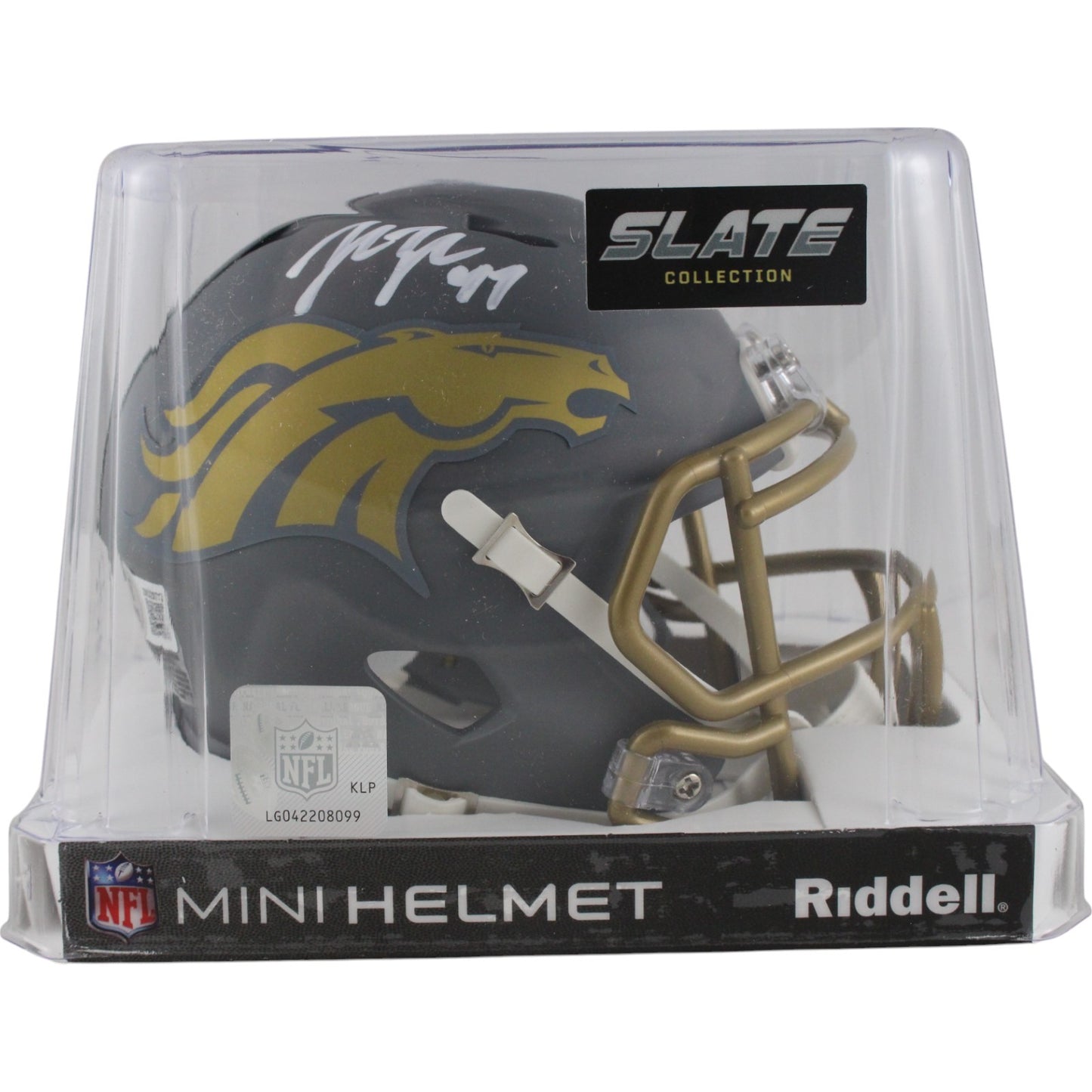 John Lynch Tampa Bay Buccaneers Autographed Slate Mini Helmet