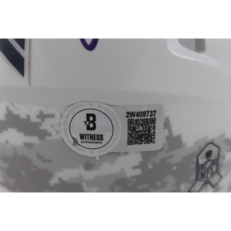 Ed Reed Signed Baltimore Ravens 2024 Salute to Service Mini Helmet