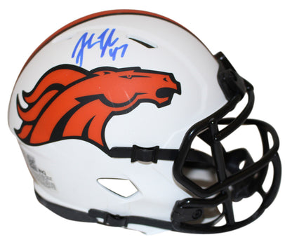 John Lynch Denver Broncos Signed Lunar Speed Mini Helmet Beckett
