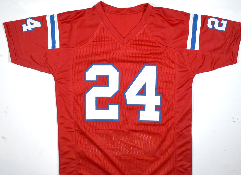 Ty Law Signed Red Custom Pro Style Jersey