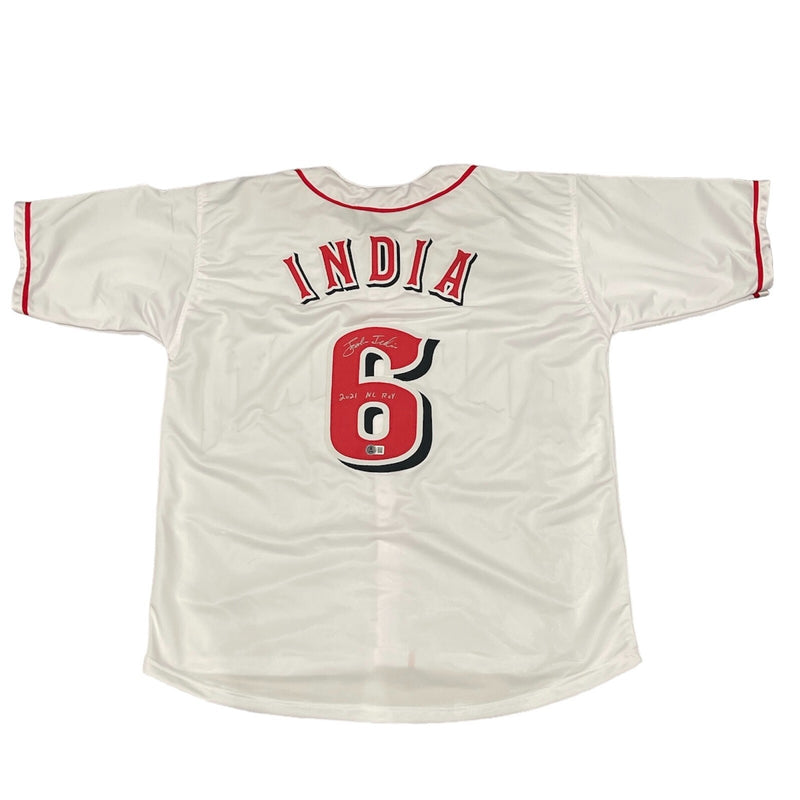 Jonathan India Signed Cincinnati Reds Custom Jersey (2021 ROY)