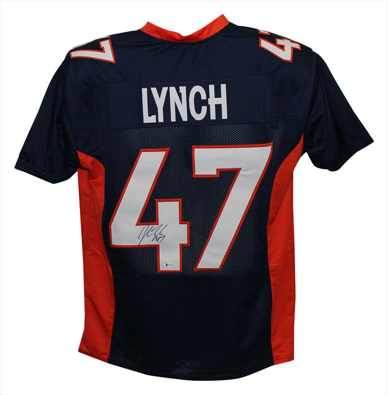 John Lynch Signed Denver Broncos Custom Football Jersey (Beckett)